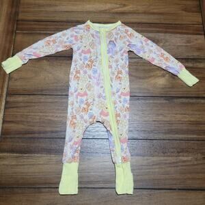 Oak & Olllie Bamboo Infant Winnie The Pooh Full Zip Romper - Size 3-6M